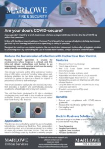 contactless door release exit button
